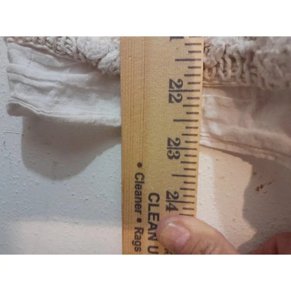 Womens Baby Doll Y2K Coquette Crochet Embroidered Lace Size XS Top Ivory - Picture 6 of 8